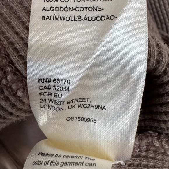 We The Free Oversized Cropped Ellie Thermal Size Large - Picture 4 of 4